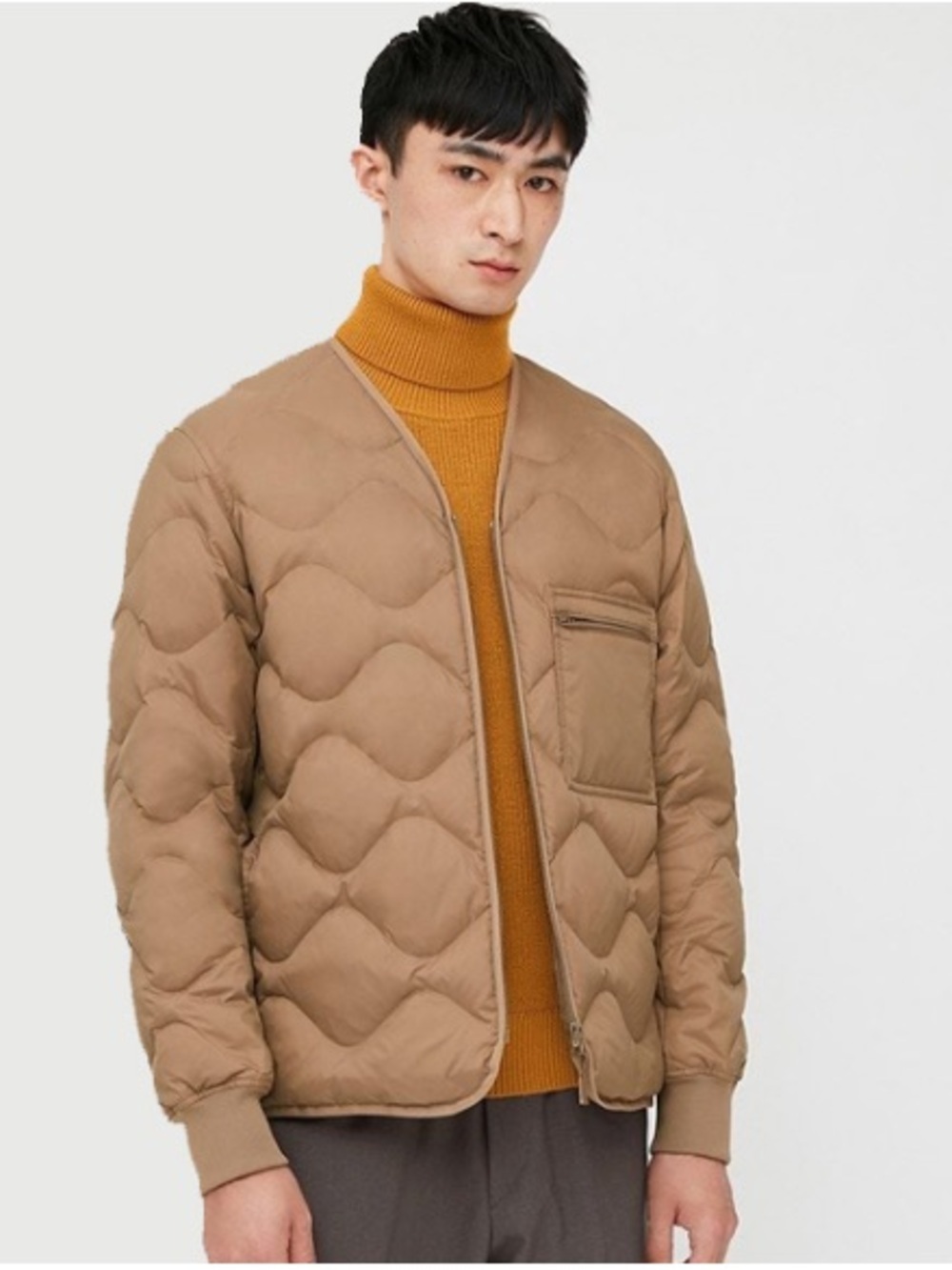 Uniqlo U Recycled Down Jacket Brown Size S Unisex